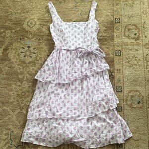 JCREW Floral Purple Dress size 12